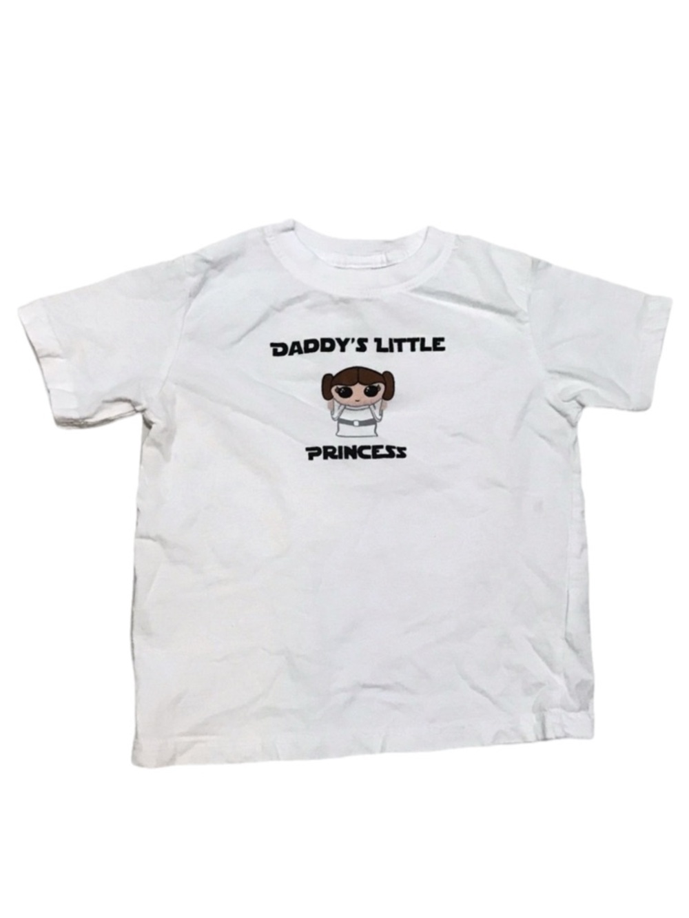 Rabbit Skins Star Wars T Shirt Daddy's Little Princess Leia Sz 3T Toddler Cotton
